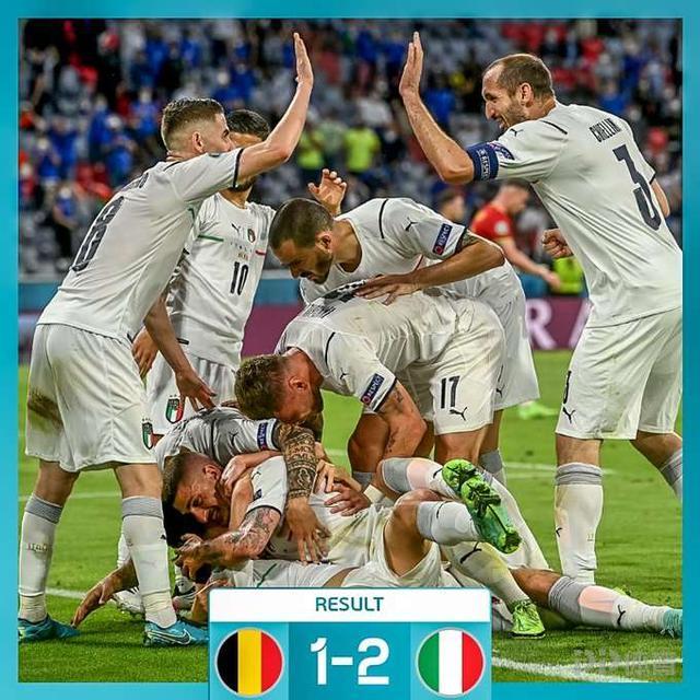 比利时遗憾淘汰意大利晋级四强